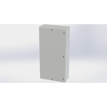 Saginaw Control & Engineering 1/4 Turn Latch Electrical Enclosures, 72 in H, 16 in D, 36 in W, NEMA 3R, 4, 12, 13, Carbon Steel SCE-72EL3616LPLG